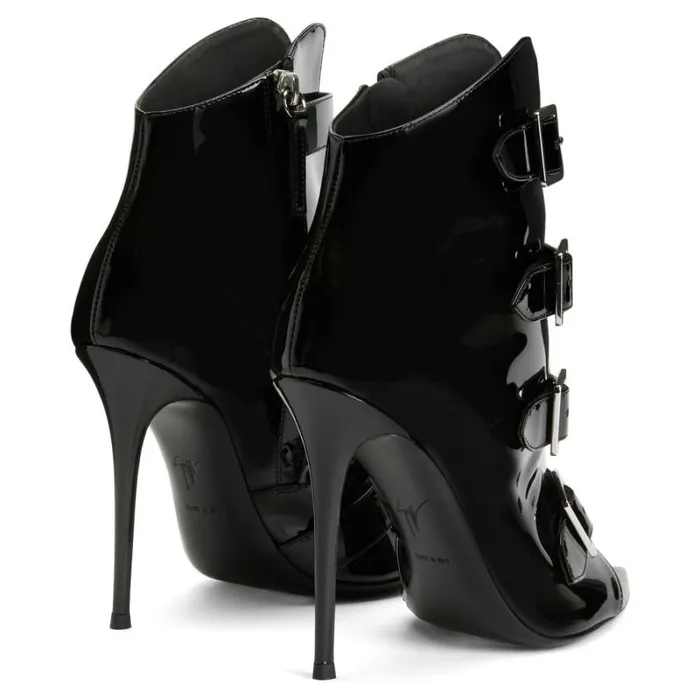Intriigo Buckle Black Women Giuseppe Zanotti Boots