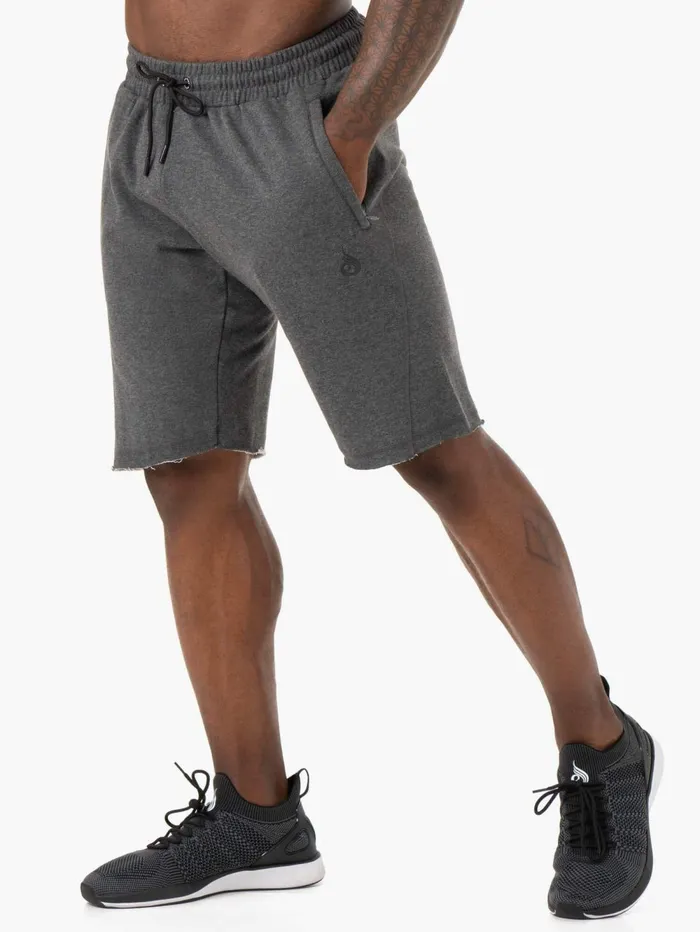 Iron Track Shorts 8211 Charcoal Marl Men Ryderwear Gym Shorts