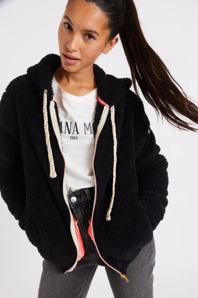 Jacket Black 8211 TIHANA YAMASKA Black Women Banana Moon Sweaters
