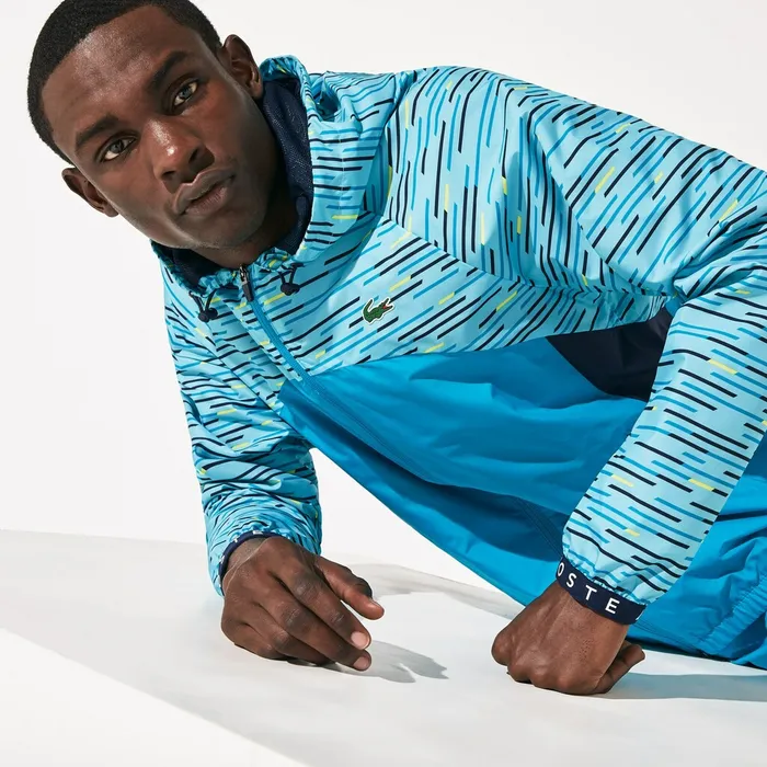 Jackets and Coats Lacoste Mens SPORT Hooded Tennis Windbreaker TurquoiseNavy BlueTurquoiseYellowWhite Outlet Factory Jackets and Coats Lacoste Mens SPORT Hooded Tennis Windbreaker TurquoiseNavy BlueTurquoiseYellowWhite Outlet Factory