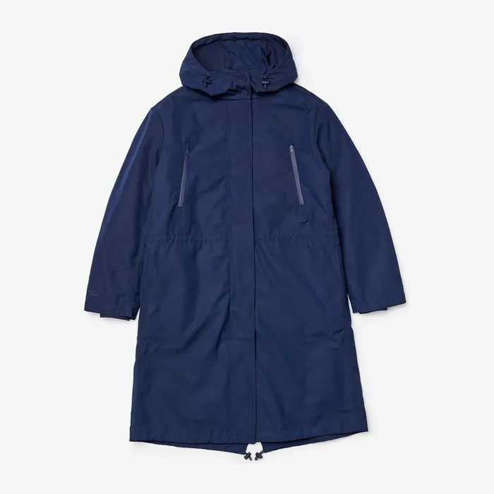 Jackets and Coats Lacoste Womens Reversible Jacket 4in1 Parka Navy Blue Outlet