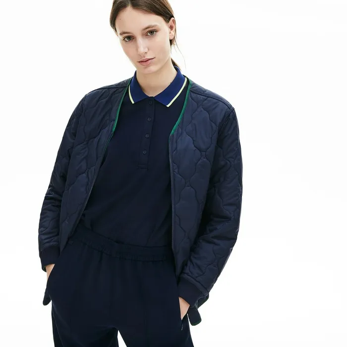 Jackets and Coats Lacoste Womens Reversible Jacket 4in1 Parka Navy Blue Outlet