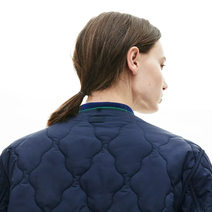 Jackets and Coats Lacoste Womens Reversible Jacket 4in1 Parka Navy Blue Outlet