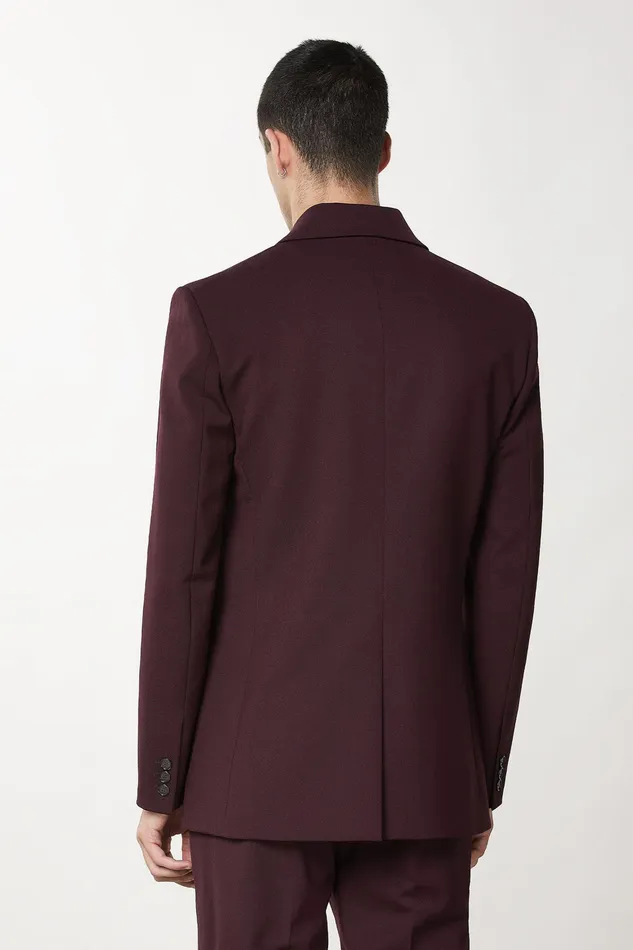 Jackets Men Patrizia Pepe DoubleBreasted WoolBlend Jacket Space Purple