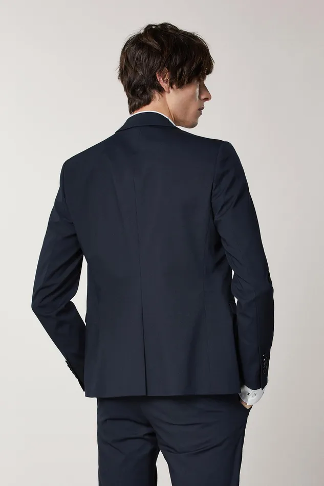 Jackets Men Patrizia Pepe Lined Polyviscose Blazer Royal Navy
