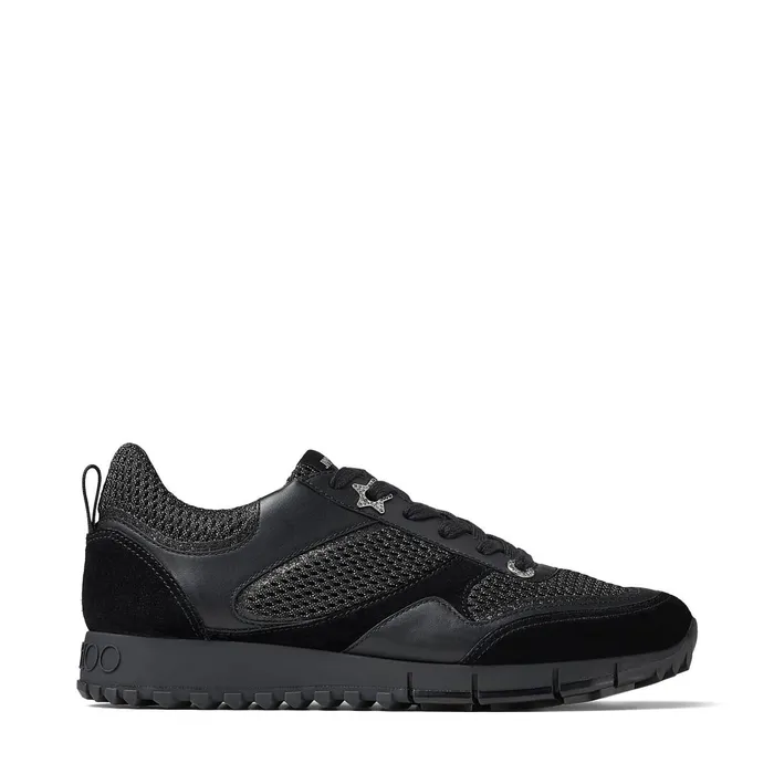 JavaF Black Leather Mix And Sport Mesh Low Top Trainers X Blackblack Women JIMMY CHOO Sneakers JavaF Black Leather Mix And Sport Mesh Low Top Trainers X Blackblack Women JIMMY CHOO Sneakers