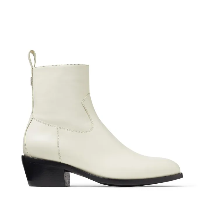 JesseF Latte Calf Leather Cowboy Boots Latte Women JIMMY CHOO Boots