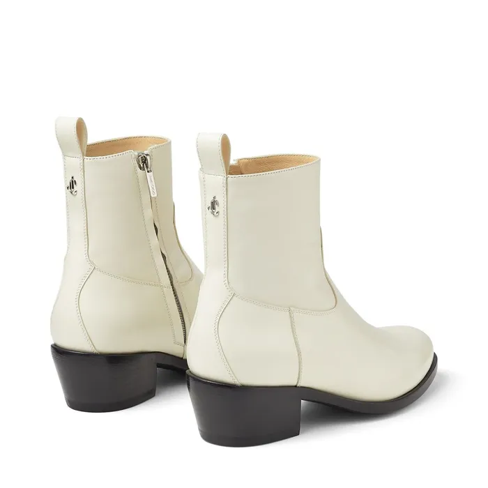 JesseF Latte Calf Leather Cowboy Boots Latte Women JIMMY CHOO Boots