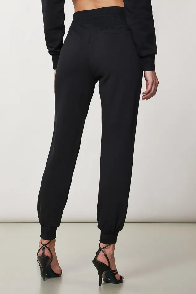 Joggers Women Patrizia Pepe Logo Jogger Pants Nero