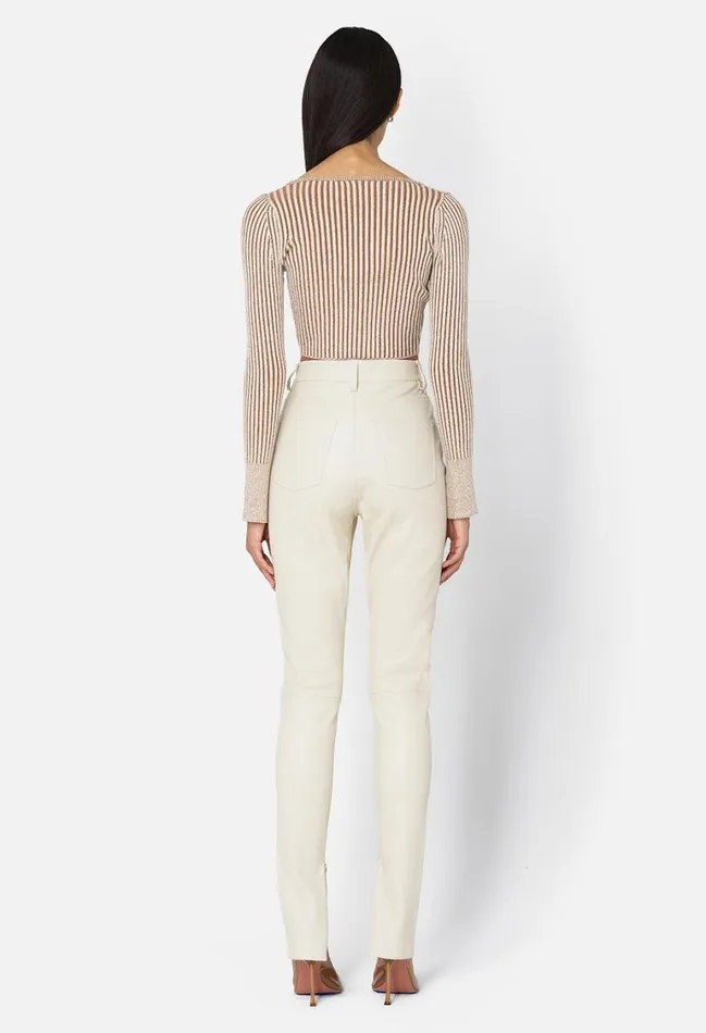 John Elliott Bottoms Leather High Rise Skinny Pant Salt 8211 Women John Elliott Bottoms Leather High Rise Skinny Pant Salt 8211 Women