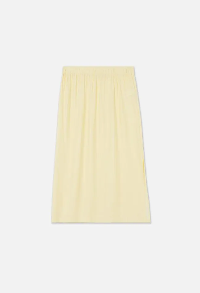 John Elliott Bottoms Silk Midi Slip Skirt Glow 8211 Women