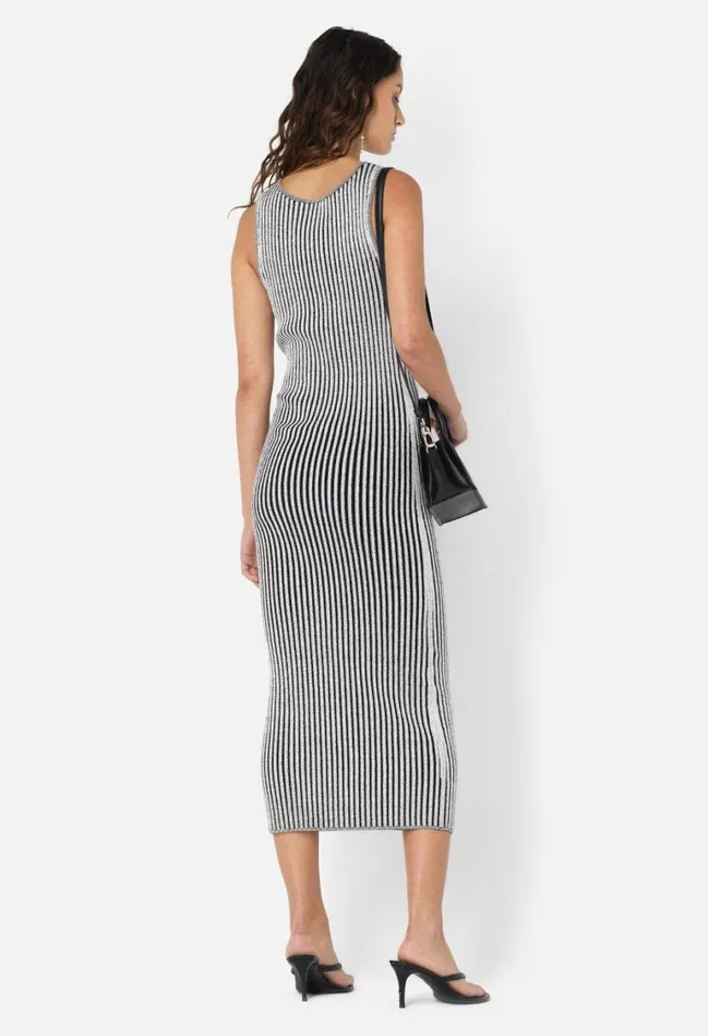 John Elliott Dresses Piper Silk Rib Dress Charcoal 8211 Women John Elliott Dresses Piper Silk Rib Dress Charcoal 8211 Women