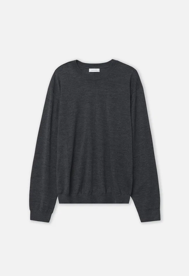 John Elliott Knitwear Cashmere Wool Blend Crew Charcoal 8211 Men