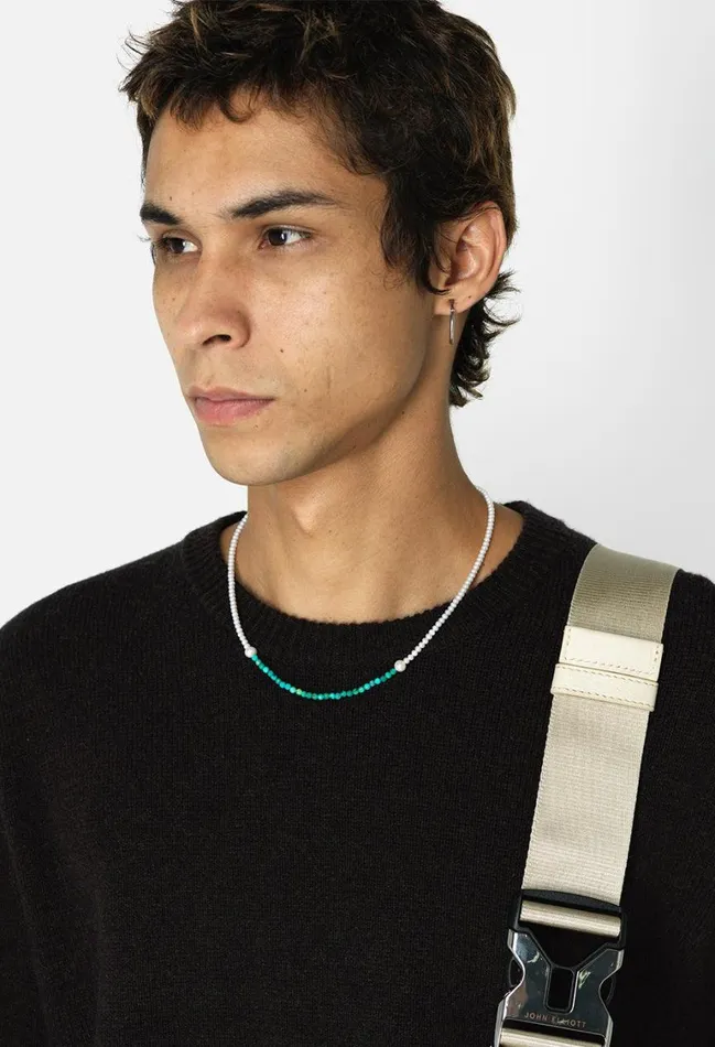John Elliott Other Accessories John Elliott X MARS Beaded Necklace Multi Pearl X Turquoise 8211 Men John Elliott Other Accessories John Elliott X MARS Beaded Necklace Multi Pearl X Turquoise 8211 Men