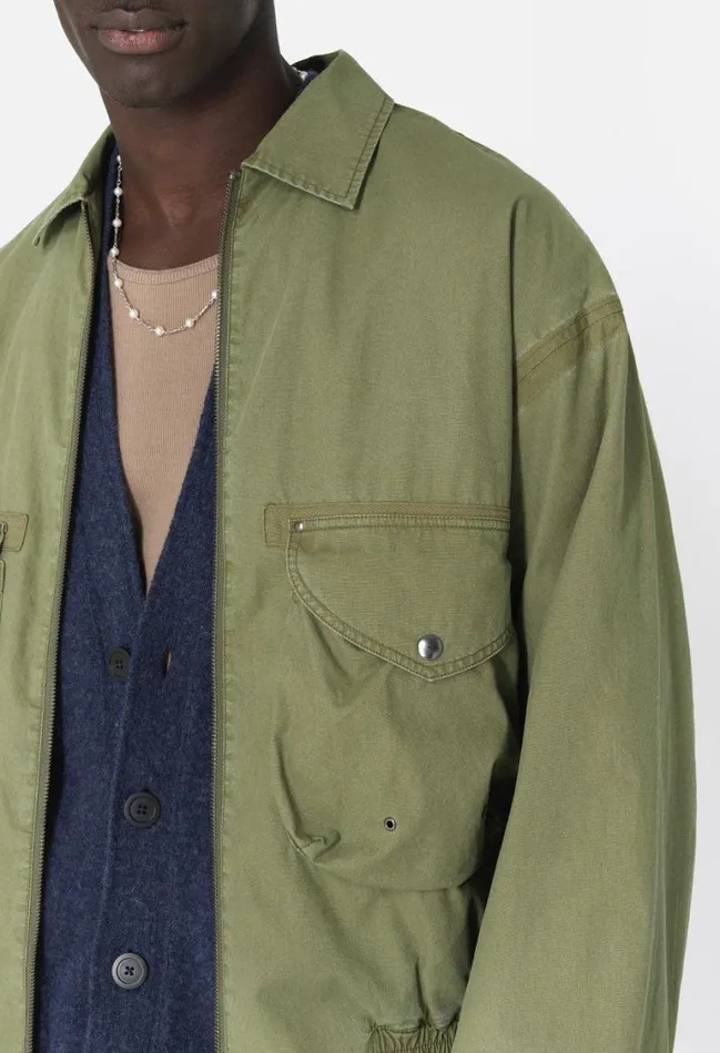 John Elliott Outerwear Deck Jacket Olive 8211 Men John Elliott Outerwear Deck Jacket Olive 8211 Men