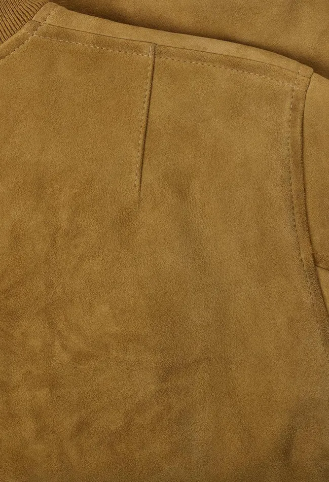 John Elliott Outerwear Leather Bogota Bomber Tan Suede 8211 Men