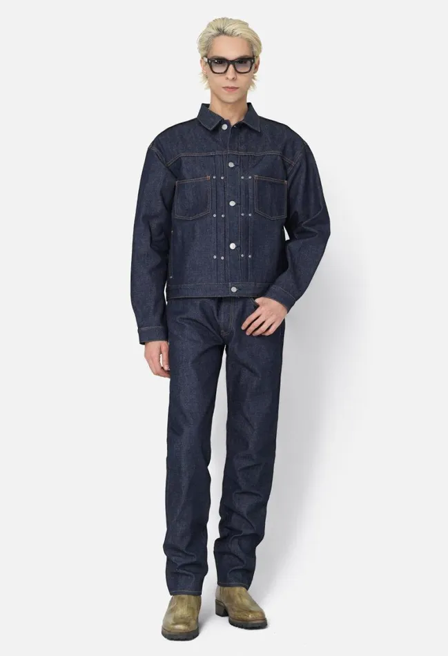John Elliott Outerwear Thumper Jacket Type Ii Raw Indigo 8211 Men John Elliott Outerwear Thumper Jacket Type Ii Raw Indigo 8211 Men