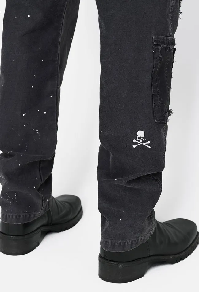 John Elliott Pants Je X Mastermind Worked Utility Pant Washed Black 8211 Men John Elliott Pants Je X Mastermind Worked Utility Pant Washed Black 8211 Men