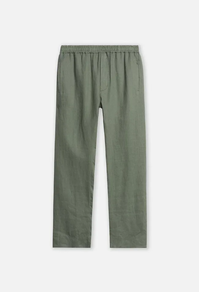 John Elliott Pants Linen Easy Trouser Sage 8211 Men