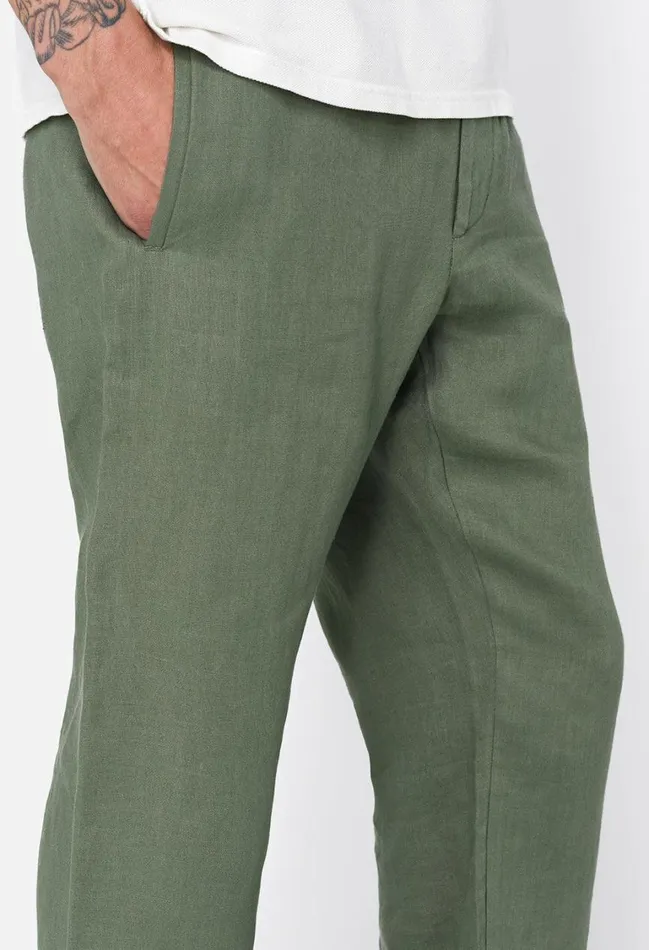 John Elliott Pants Linen Easy Trouser Sage 8211 Men John Elliott Pants Linen Easy Trouser Sage 8211 Men