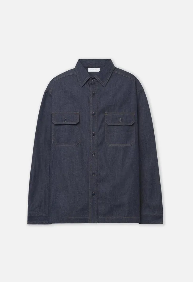 John Elliott Shirts Princeton Work Shirt Dark Indigo 8211 Men