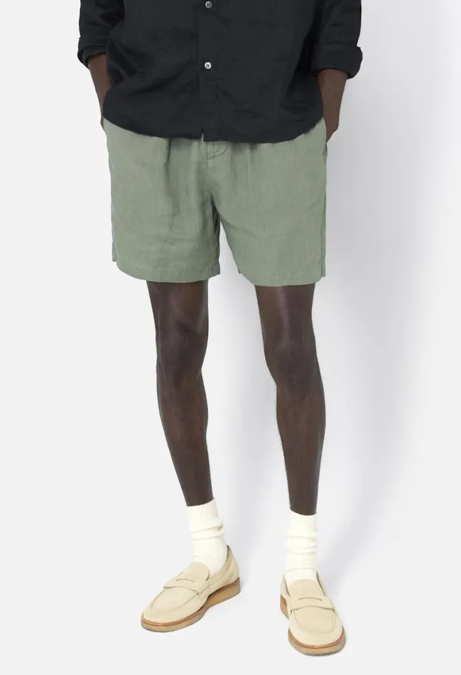 John Elliott Shorts Linen Easy Short Sage 8211 Men