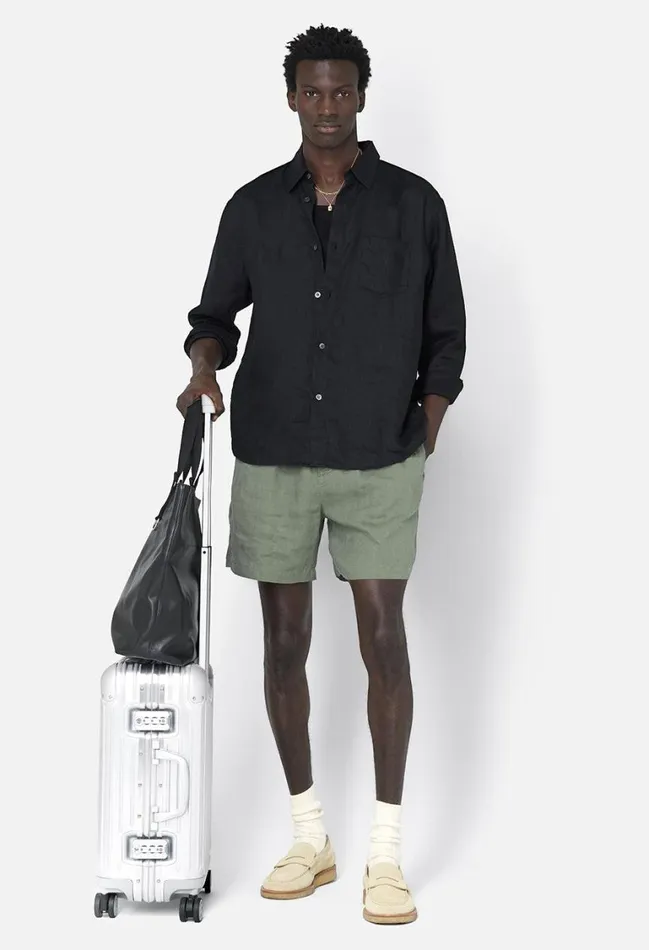 John Elliott Shorts Linen Easy Short Sage 8211 Men John Elliott Shorts Linen Easy Short Sage 8211 Men
