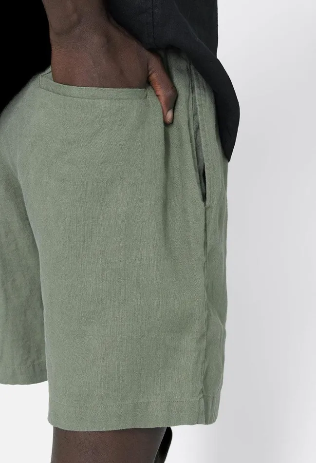 John Elliott Shorts Linen Easy Short Sage 8211 Men John Elliott Shorts Linen Easy Short Sage 8211 Men