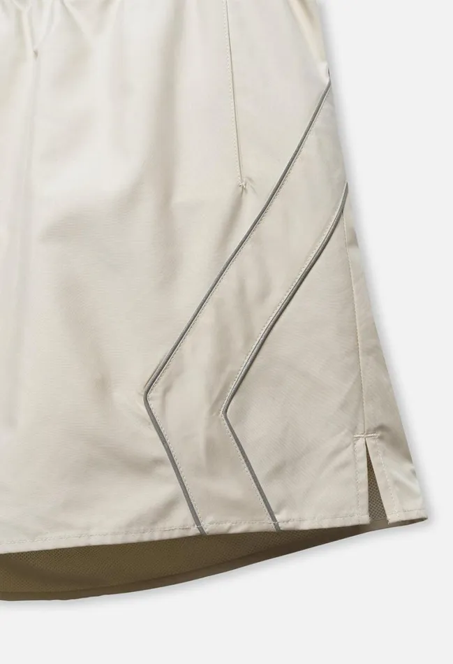 John Elliott Shorts Paneled Nylon Shorts Ivory 8211 Men John Elliott Shorts Paneled Nylon Shorts Ivory 8211 Men