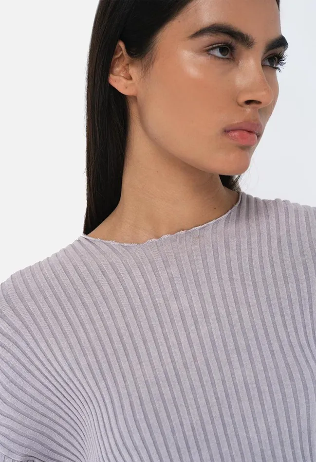 John Elliott Sweaters Mineral Wash Ginza Rib Cropped Top Thistle 8211 Women John Elliott Sweaters Mineral Wash Ginza Rib Cropped Top Thistle 8211 Women