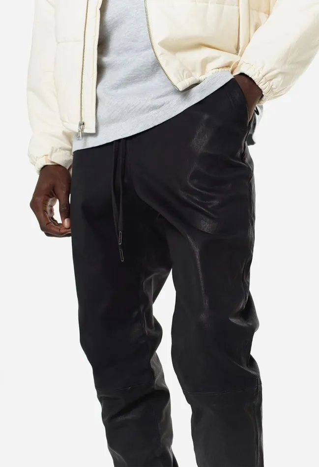 John Elliott Sweatpants Leather La Pants Black 8211 Men John Elliott Sweatpants Leather La Pants Black 8211 Men