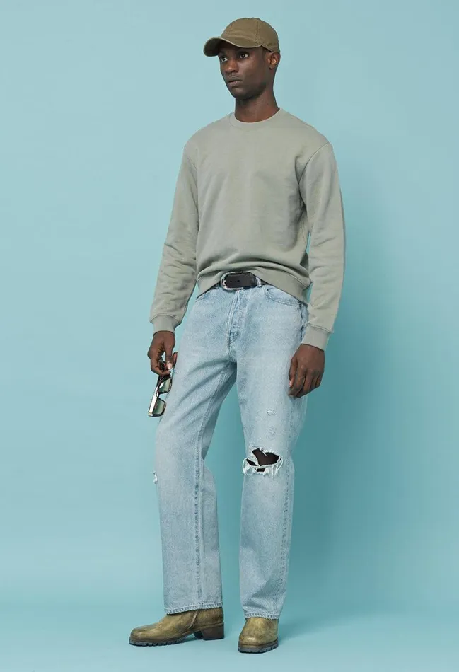 John Elliott Sweatshirts Beach Crew 2 Sage 8211 Men John Elliott Sweatshirts Beach Crew 2 Sage 8211 Men
