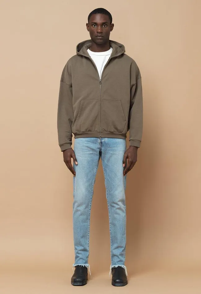 John Elliott Sweatshirts Frances Full Zip Mocha 8211 Men John Elliott Sweatshirts Frances Full Zip Mocha 8211 Men
