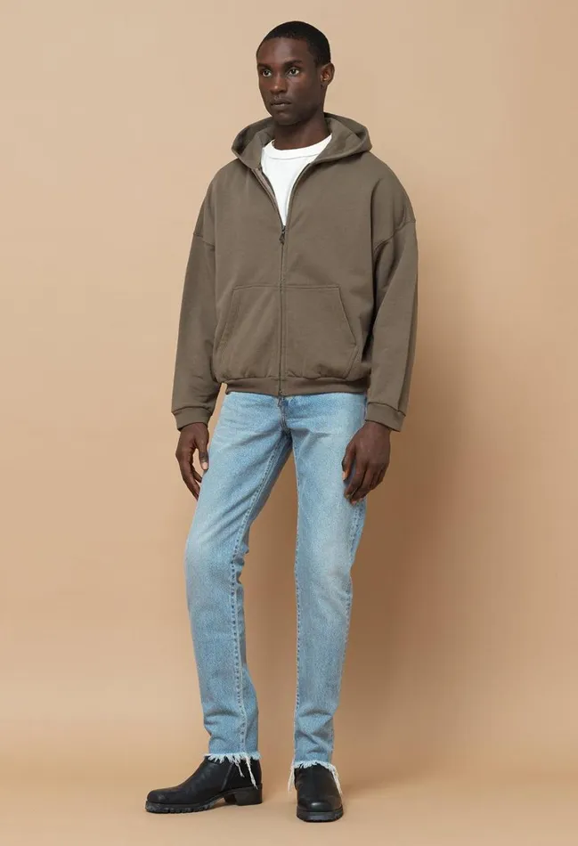 John Elliott Sweatshirts Frances Full Zip Mocha 8211 Men John Elliott Sweatshirts Frances Full Zip Mocha 8211 Men