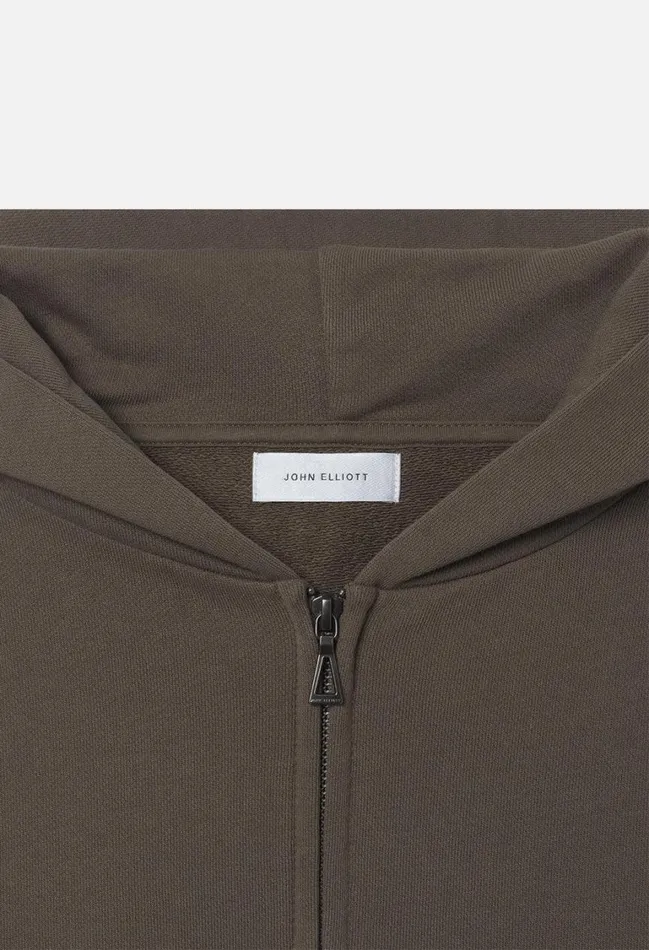 John Elliott Sweatshirts Frances Full Zip Mocha 8211 Men John Elliott Sweatshirts Frances Full Zip Mocha 8211 Men