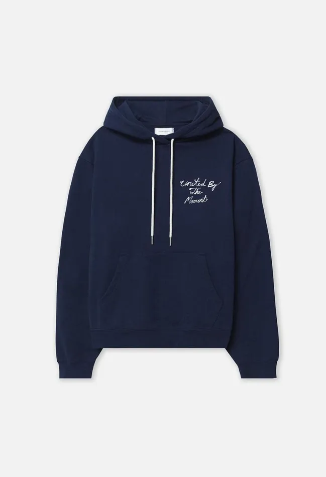John Elliott Sweatshirts John Elliott United By The Moment Hoodie Navy 8211 Men