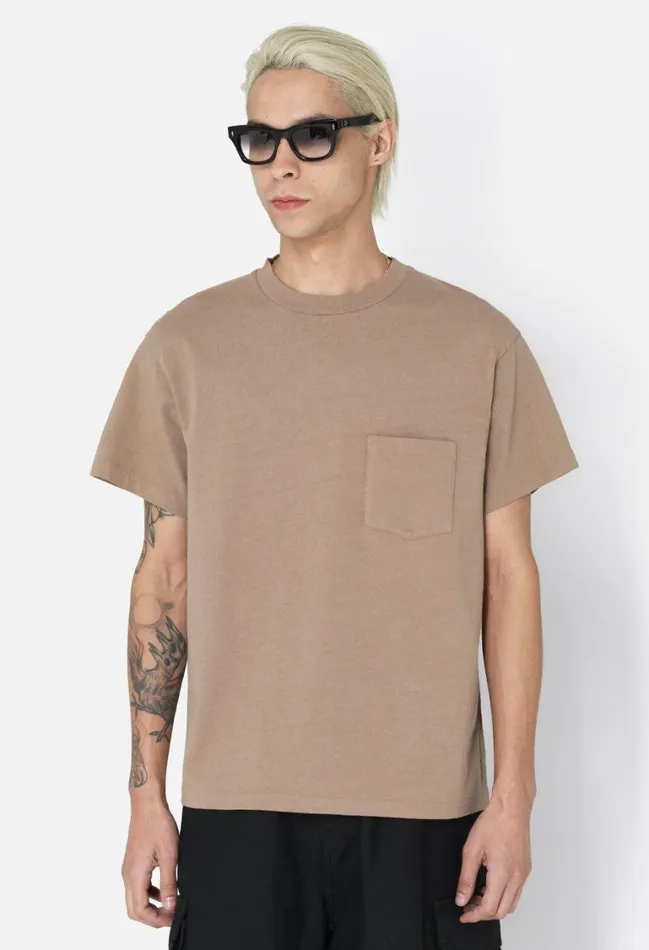 John Elliott Tees Campus Pocket Tee Shroom 8211 Men