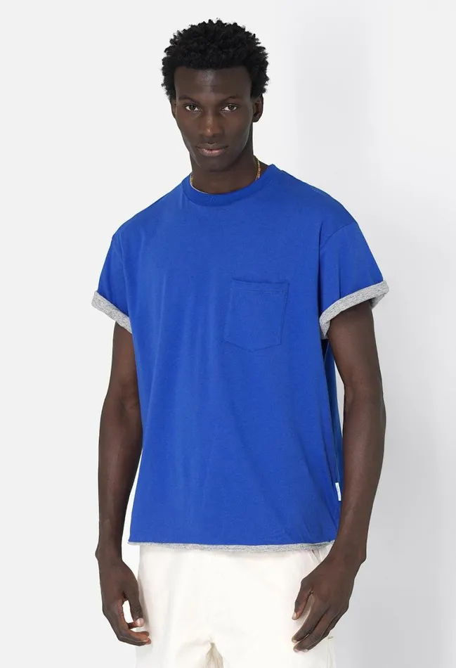 John Elliott Tees Flip Jersey Tee Heather X Royal 8211 Men John Elliott Tees Flip Jersey Tee Heather X Royal 8211 Men
