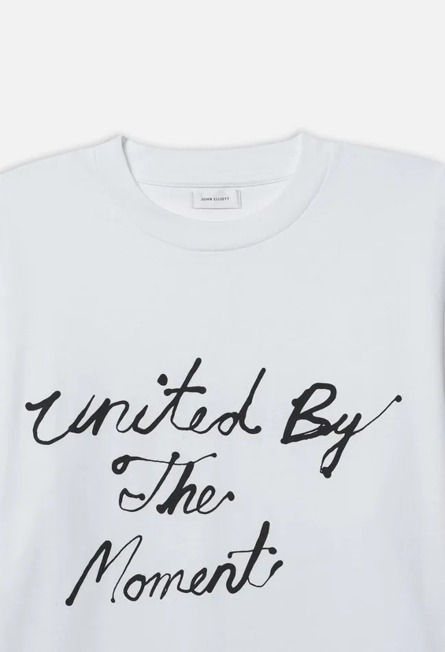 John Elliott Tees John Elliott United By The Moment Tee White 8211 Men John Elliott Tees John Elliott United By The Moment Tee White 8211 Men