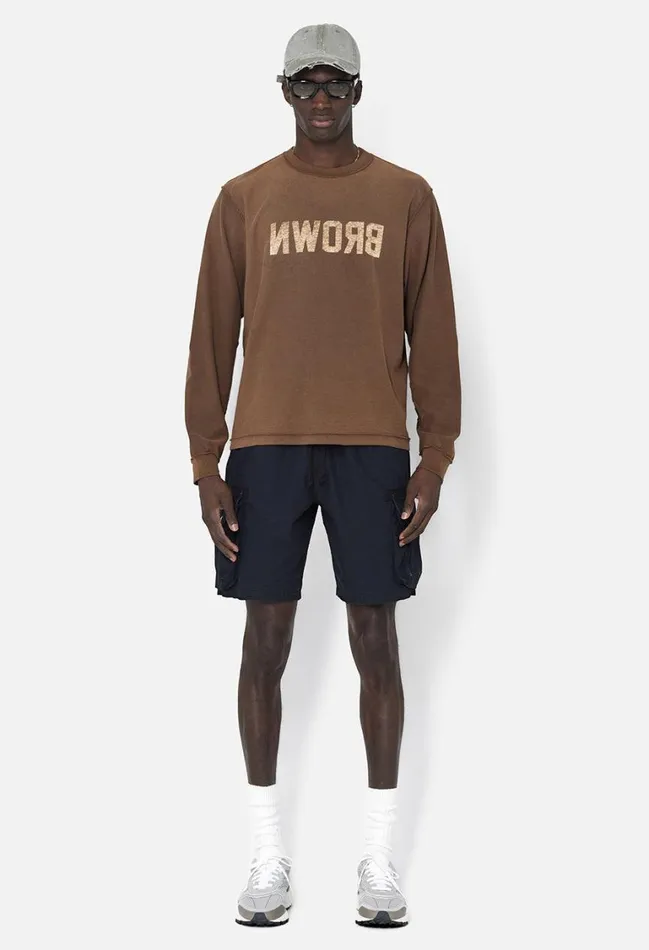 John Elliott Tees Ls Rush Tee Brown 8211 Men John Elliott Tees Ls Rush Tee Brown 8211 Men