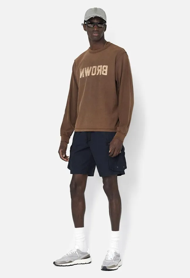 John Elliott Tees Ls Rush Tee Brown 8211 Men John Elliott Tees Ls Rush Tee Brown 8211 Men