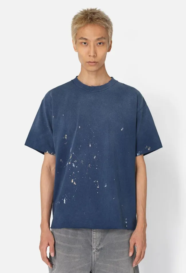 John Elliott Tees Odeon Tee Vintage Navy 8211 Men John Elliott Tees Odeon Tee Vintage Navy 8211 Men