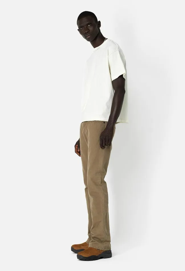 John Elliott Tees Reversed Cropped Tee Washed Salt 8211 Men John Elliott Tees Reversed Cropped Tee Washed Salt 8211 Men