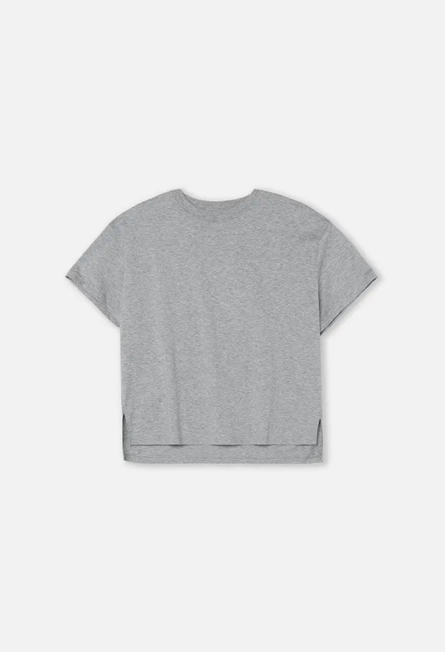 John Elliott Tops Finley Boxy Tee Heather Grey 8211 Women John Elliott Tops Finley Boxy Tee Heather Grey 8211 Women