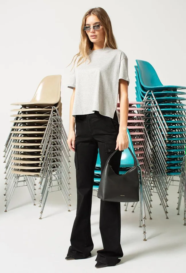 John Elliott Tops Finley Boxy Tee Heather Grey 8211 Women John Elliott Tops Finley Boxy Tee Heather Grey 8211 Women