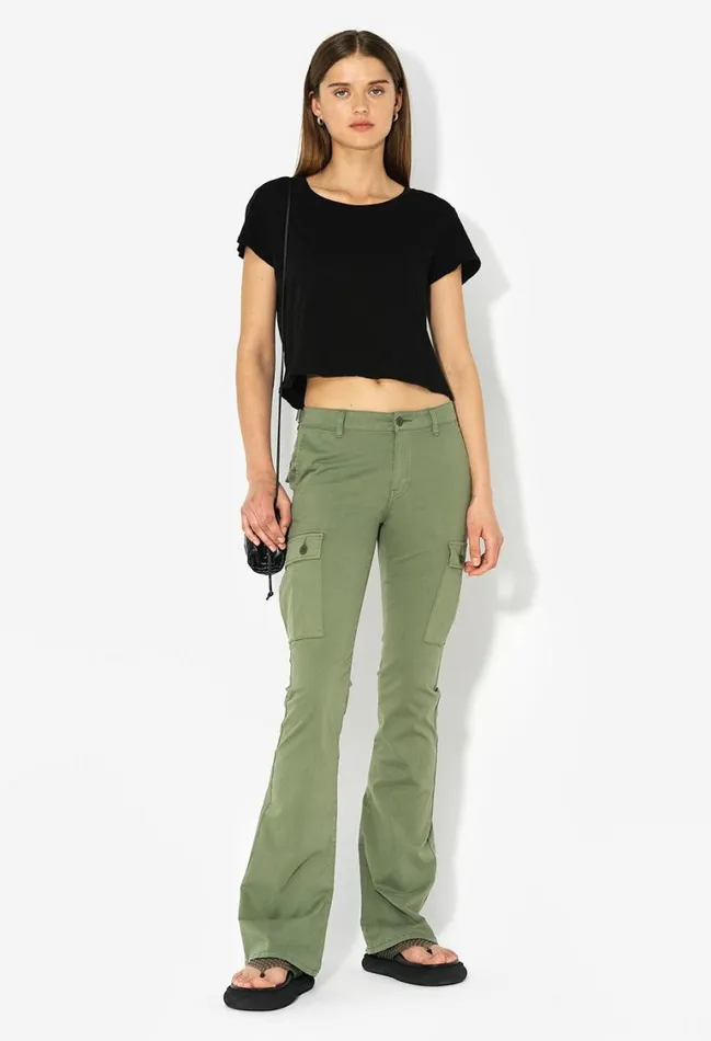 John Elliott Tops Jersey Cropped Tee Black 8211 Women