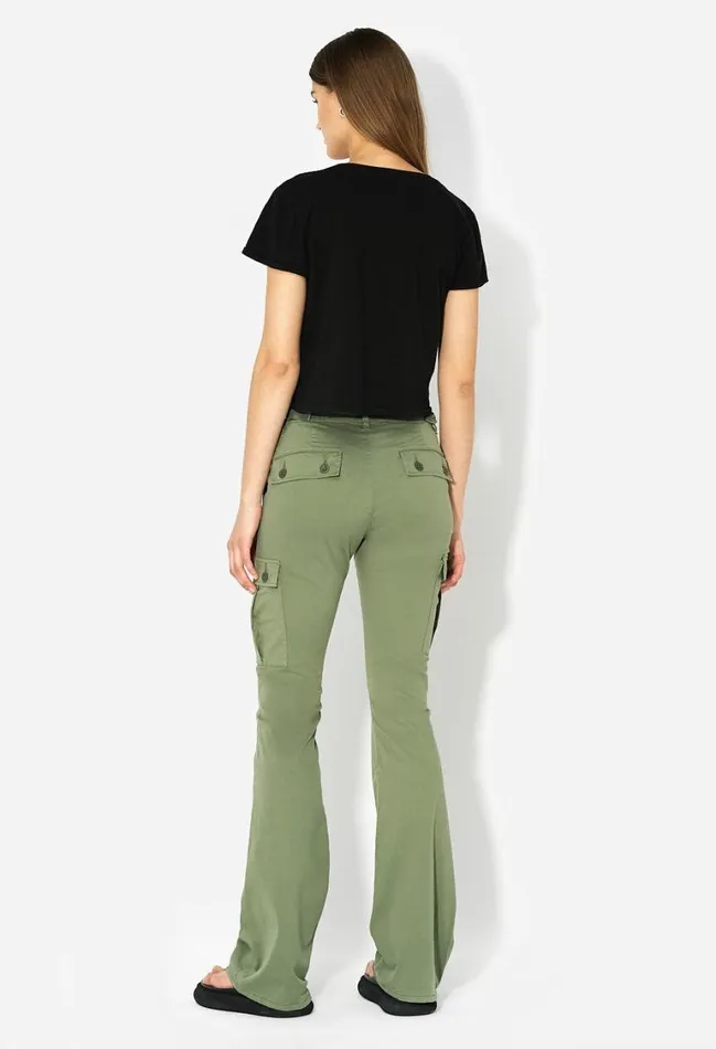 John Elliott Tops Jersey Cropped Tee Black 8211 Women