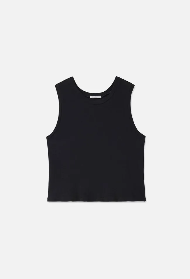 John Elliott Tops Recycled Jersey Muscle Tee Black 8211 Women John Elliott Tops Recycled Jersey Muscle Tee Black 8211 Women