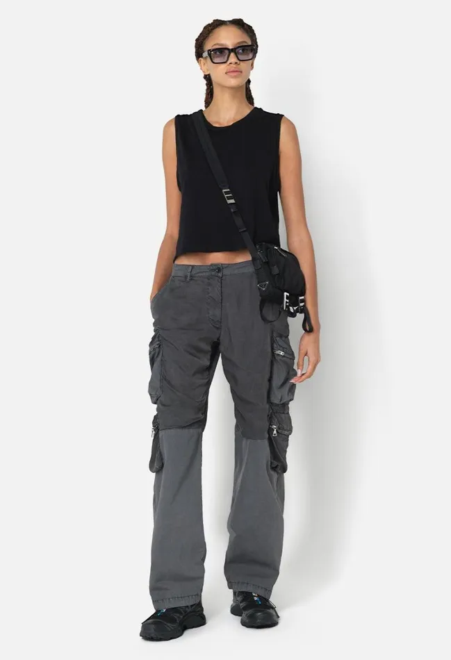 John Elliott Tops Recycled Jersey Muscle Tee Black 8211 Women John Elliott Tops Recycled Jersey Muscle Tee Black 8211 Women