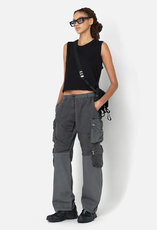 John Elliott Tops Recycled Jersey Muscle Tee Black 8211 Women John Elliott Tops Recycled Jersey Muscle Tee Black 8211 Women